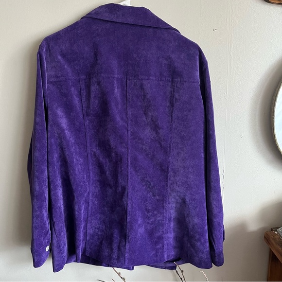 3/$40 Alia Vintage Button Up Soft Corduroy Blouse Shirt Jacket XL - Picture 5 of 7